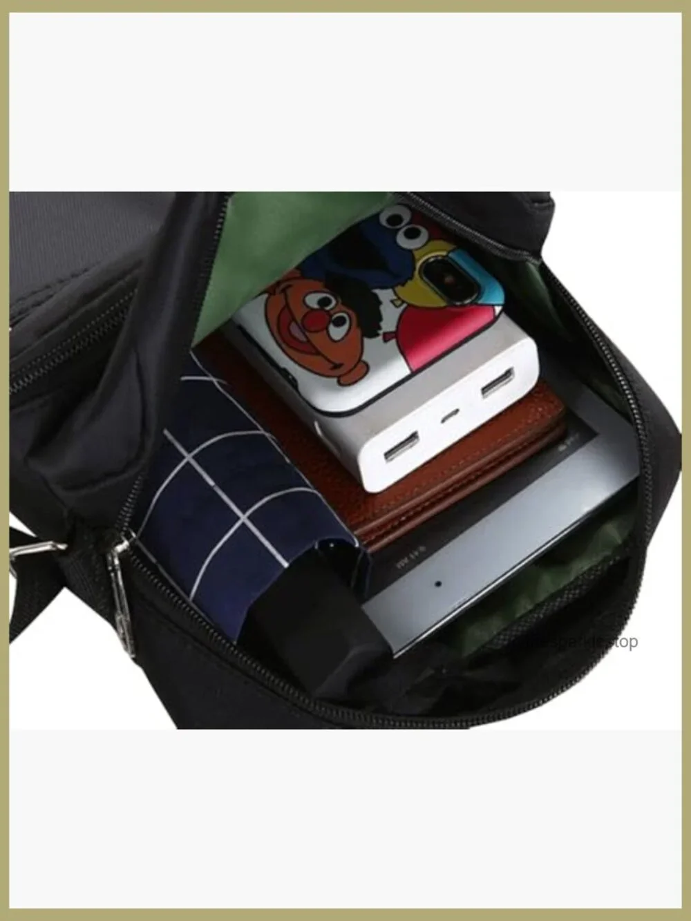 Mini Messenger Bag Crossbody Shoulder Bag Multi Pocket Travel Satchel